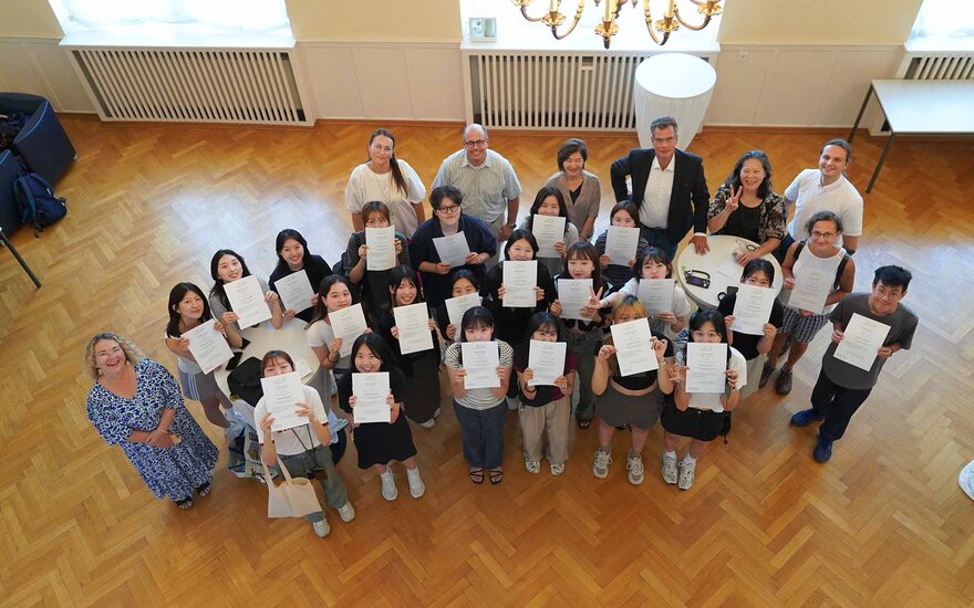 Gruppenbild von oben