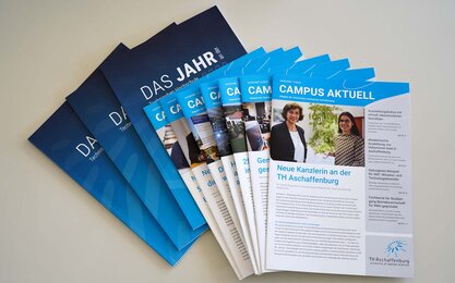 Das Hochschulmagazin Campus aktuell und der Jahresbericht der TH Aschaffenburg