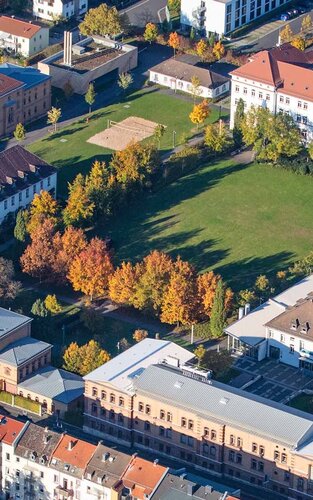 Der Campus der TH AB aus der Vogelperspektive