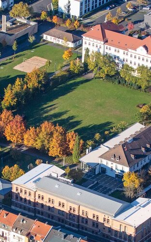 Der Campus der TH AB aus der Vogelperspektive