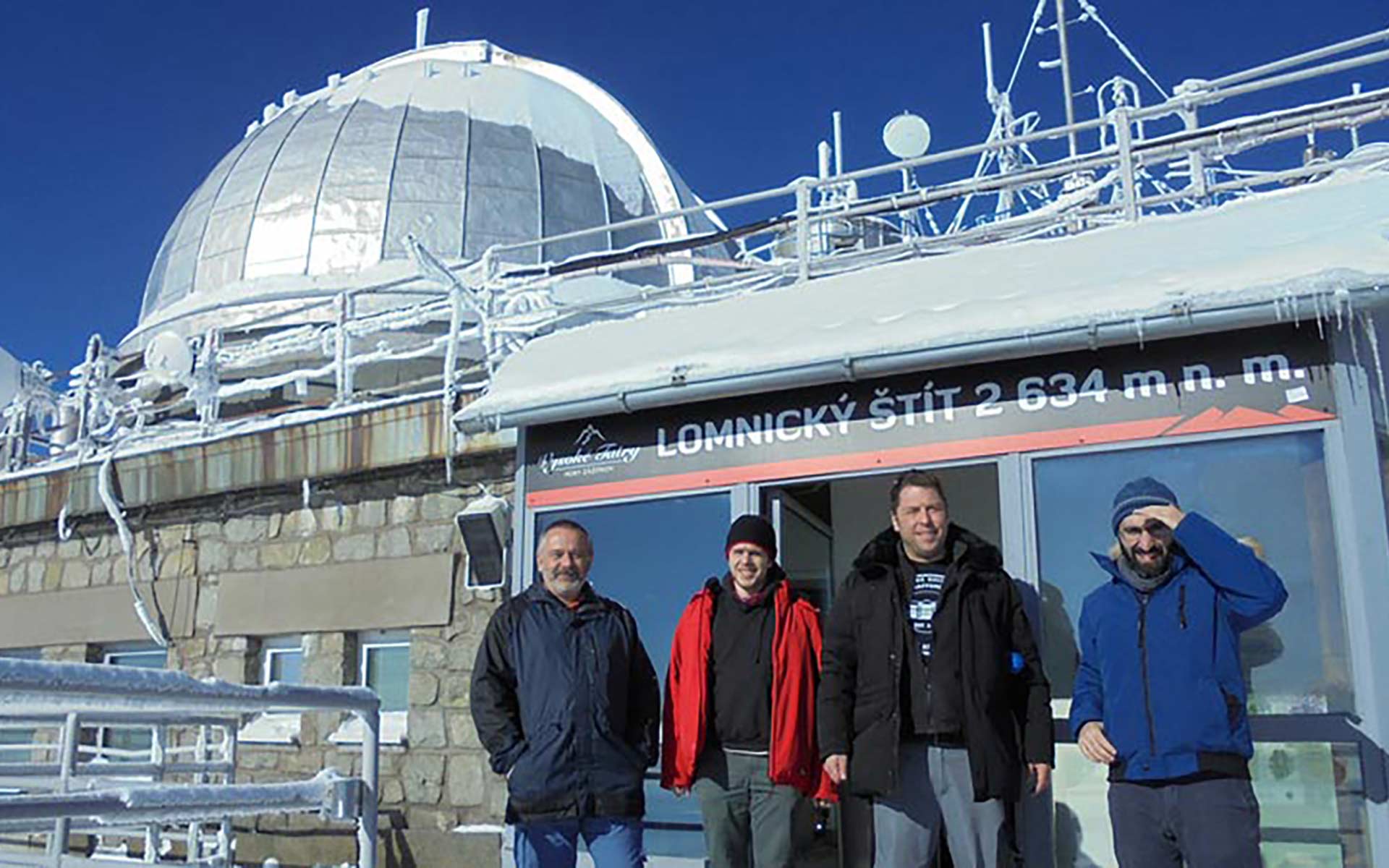 Wissenschaftler der TH AB auf dem Lomnický štít in der Slowakei